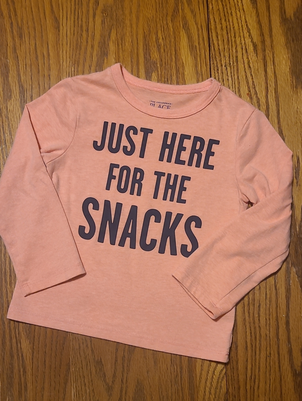 The Children's Place  'Just Here For The Snacks' Long Sleeve Tee 2T